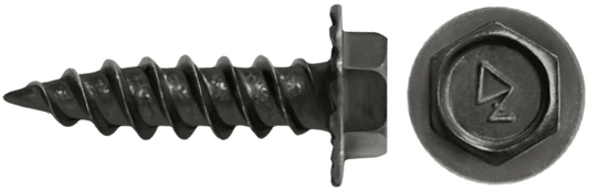 DAGGERZ SMCT08034BRZ 8 x 3/4 unslotted hex washer head w/serrations sheet metal screws dagger-guard bronze