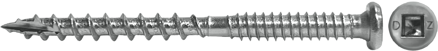 DAGGERZ DKCSS1030 10 x 3 square button type 17 composite deck screws 305 stainless steel