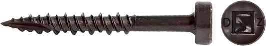 DAGGERZ DLFA06112 6 x 1-1/2 square face framer type 17 hi low wood screws lubricized