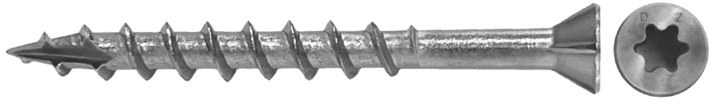 DAGGERZ DKTSS07214 7 x 2-1/4 star trim w/nibs type 17 deck screws 305 stainless steel