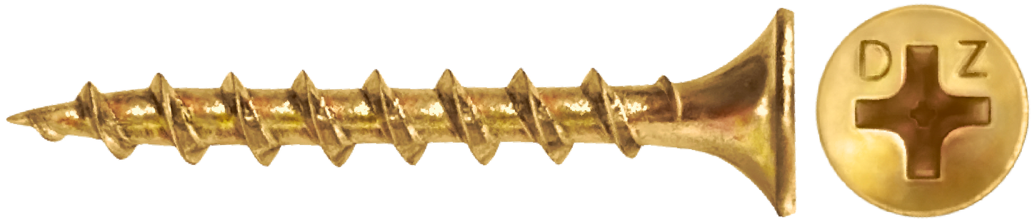 DAGGERZ DWY10312 10 x 3-1/2 phillips bugle coarse thread drywall screws yellow zinc