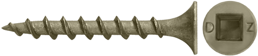 DAGGERZ ACQDK061104TAN 6 x 1-1/4 square bugle head coarse thread deck screws acq dagger ultra-guard tan