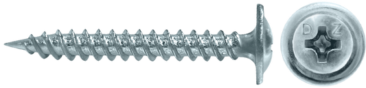 DAGGERZ MTSZ081104 8 x 1-1/4 phillips modified truss wafer sharp screws zinc