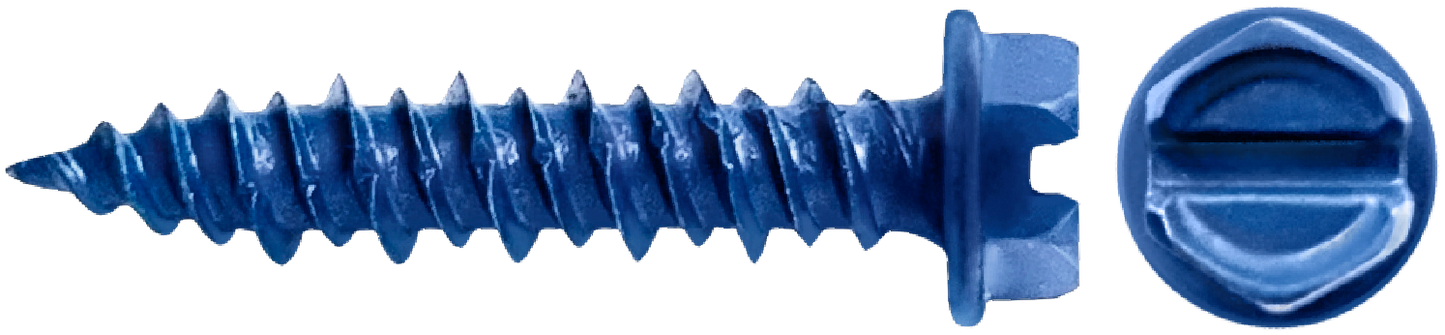 DAGGERZ CONHB*14314 1/4 x 3-1/4 hex washer concrete screws bulk dagger-guard blue