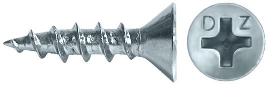 DAGGERZ DLHINGEZ06058 6 x 5/8 phillips flat coarse hinge screws zinc