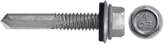 DAGGERZ NEOSD5SSCT121104 12-24 x 1-1/4 hex washer head specialty self drill screws w/bonded washer 410 ss dagger-guard