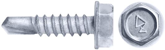 DAGGERZ SDCT080012WHT 8 x 1/2 hex washer head self drill screws dagger-guard white