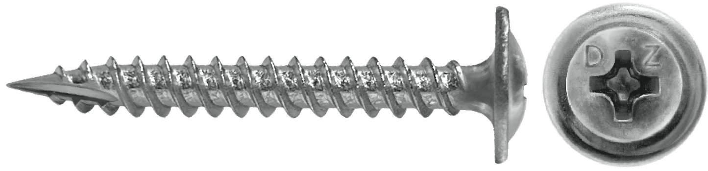 DAGGERZ MTSS08178 8 x 1-7/8 phillips modified truss wafer sharp screws 305 stainless steel