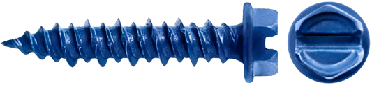 DAGGERZ CONHB*0316314 3/16 x 3-1/4 hex washer concrete screws bulk dagger-guard blue