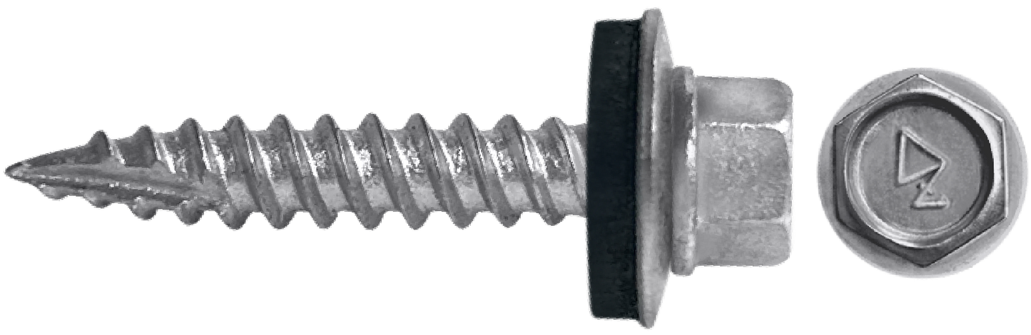 DAGGERZ DAGCT141104T17 14 x 1-1/4 hex washer head type 17 screws w/bonded washer dagger-guard