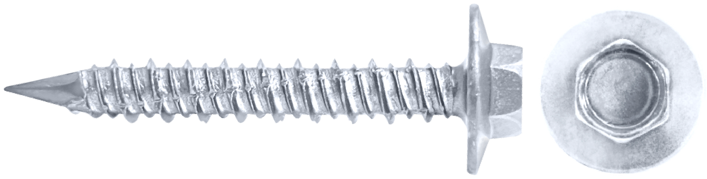DAGGERZ QCCT1430WHT 1/4 x 3 hex flange concrete screws dagger-guard white