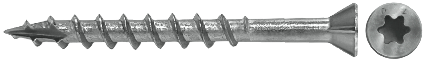 DAGGERZ DKTSTSS07214 7 x 2-1/4 square trim w/nibs type 17 deck screws 305 stainless steel