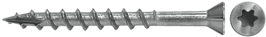 DAGGERZ DKTSTSS07214 7 x 2-1/4 square trim w/nibs type 17 deck screws 305 stainless steel