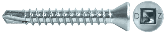 DAGGERZ TRSQSDZ08300 8 x 3 square trim self drill screws zinc