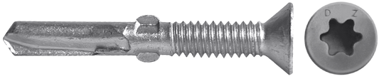 DAGGERZ SD4CTWWST14234 1/4-20 x 2-3/4 star flat head self drill screws w/wings acq dagger-pro ultra-guard