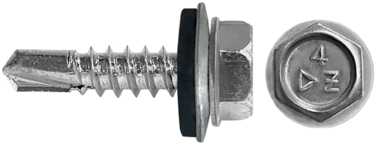 DAGGERZ NEOSDSS1410 14 x 1 hex washer head self drill screws w/bonded washer 410 stainless steel
