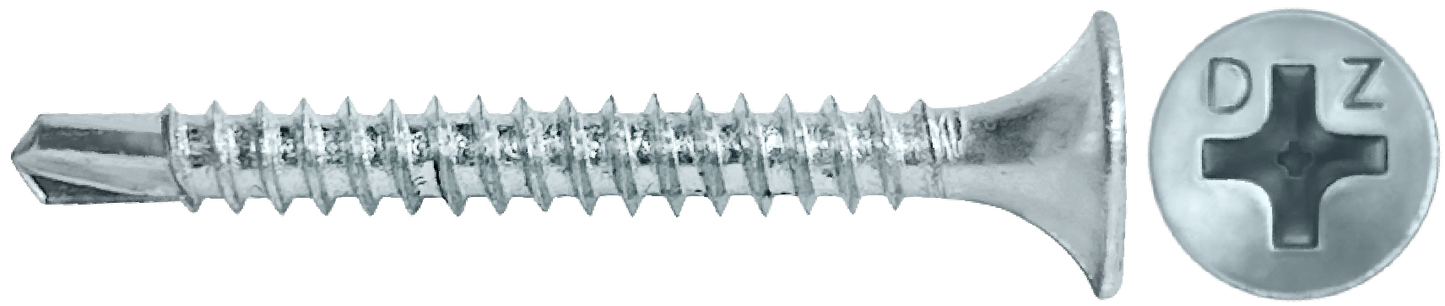 DAGGERZ DWSDZ08258 8 x 2-5/8 phillips bugle head self drill screws zinc