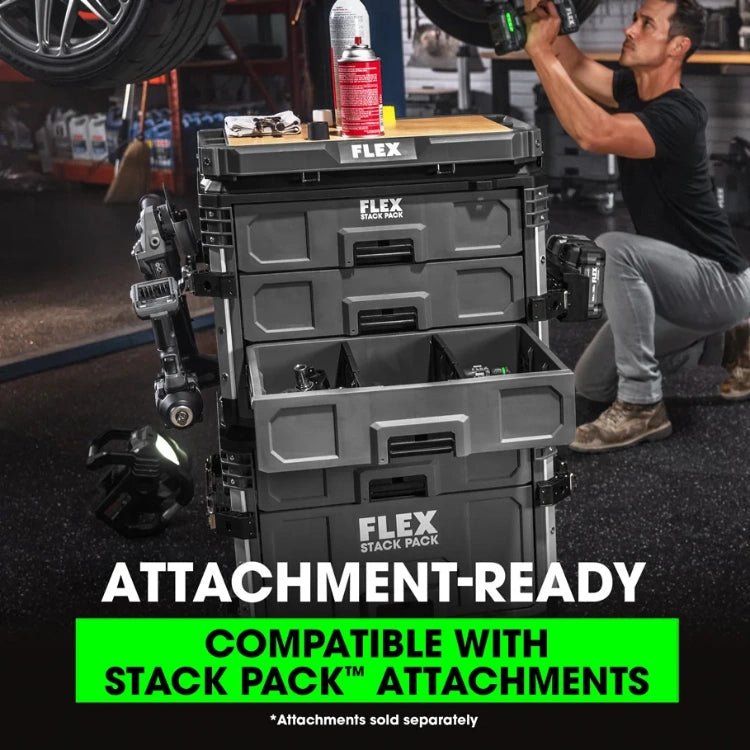 FLEX FS1105 STACK PACK™ 3-Drawer Tool Box