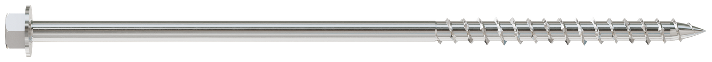 Simpson Strong-Tie SDWH19600SS-5 Strong-Drive® SDWH™ TIMBER-HEX SS Screw — 0.185 in. x 6 in. 5/16 Hex, Type 316 (5-Qty) (Pack of 20)