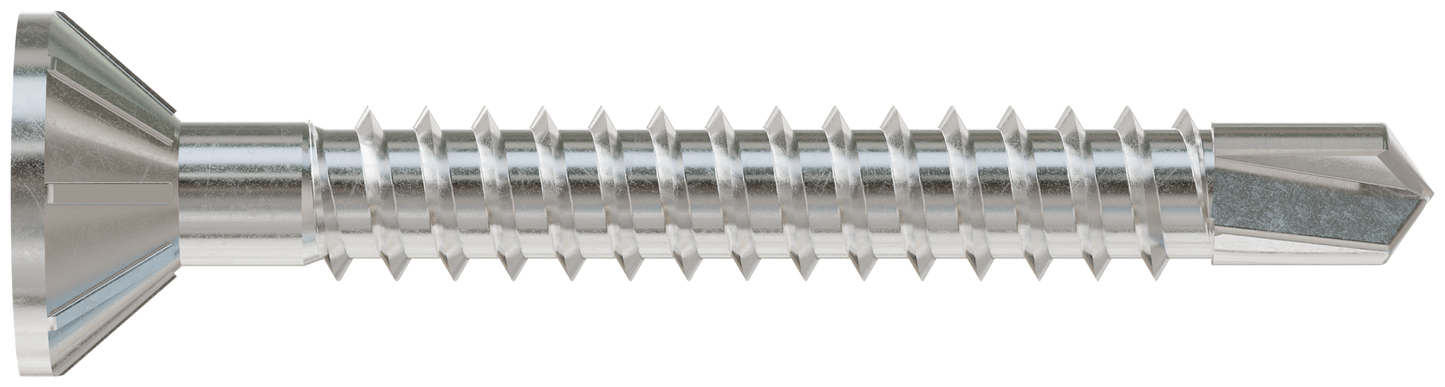 Simpson Strong-Tie SSFHSD112S1016 FHSD Wood-to-CFS Screw (Collated) — #10 x 1-1/2 in. #2SQ, Flat Head, Type 410 (1000-Qty) (Pack of 100)