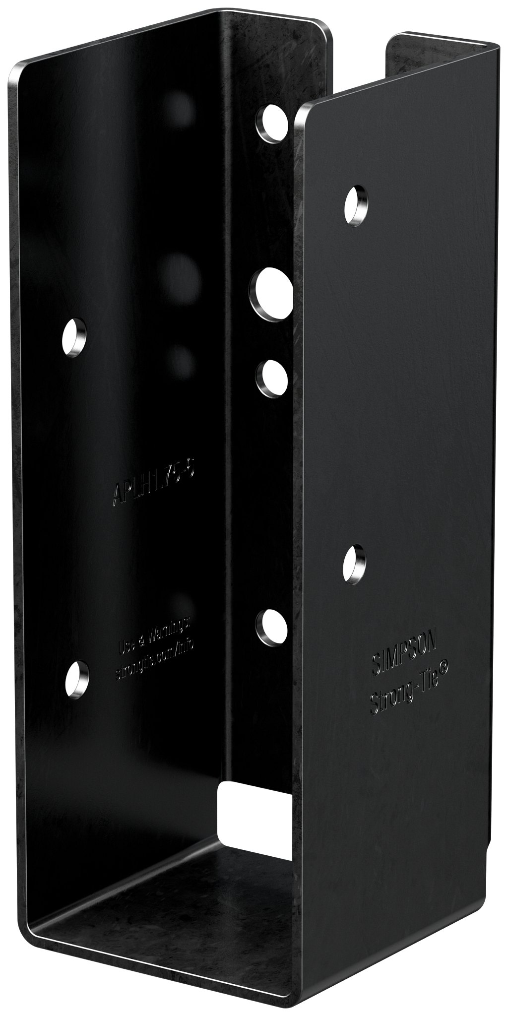 Simpson Strong-Tie APLH1.75-6 Outdoor Accents® APLH ZMAX®, Black Lt. Joist Hanger for 1-3/4 x 6 Rough Cedar