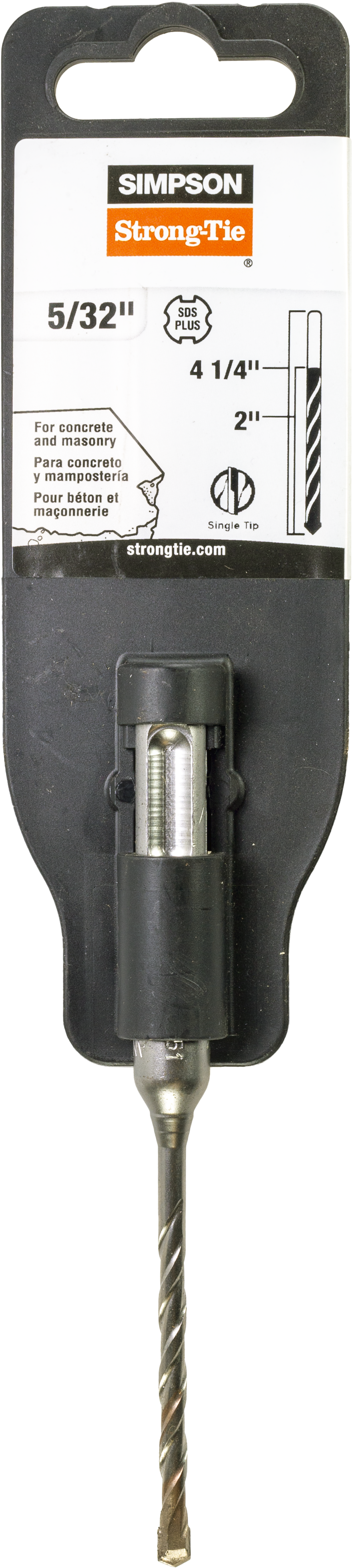 Simpson Strong-Tie MDPL01504 5/32 in. x 4-1/4 in. SDS-plus® Shank Drill Bit (Pack of 225)
