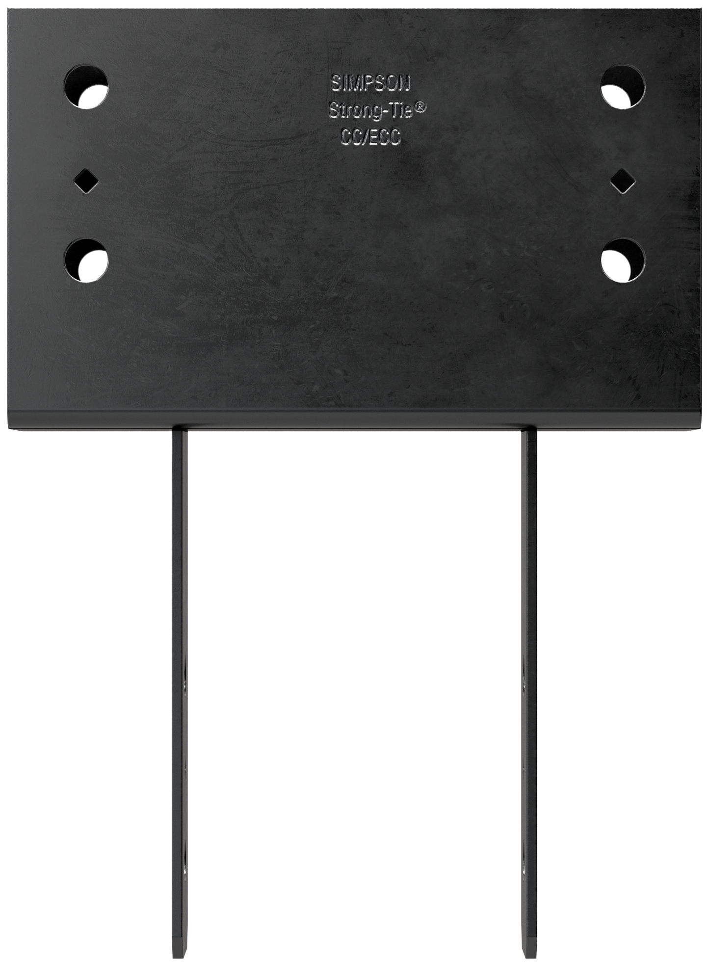 Simpson Strong-Tie CC46PC CCPC Black Powder-Coated Column Cap for 4x Beam, 6x Post