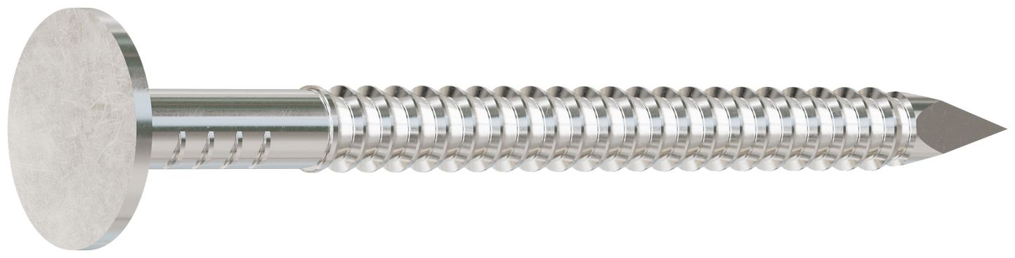 Simpson Strong-Tie S11A175RNBP 15° Wire Coil, Full Round Head, Ring-Shank Roofing Nail — 1-3/4 in. Type 304 (480-Qty) (Pack of 4)