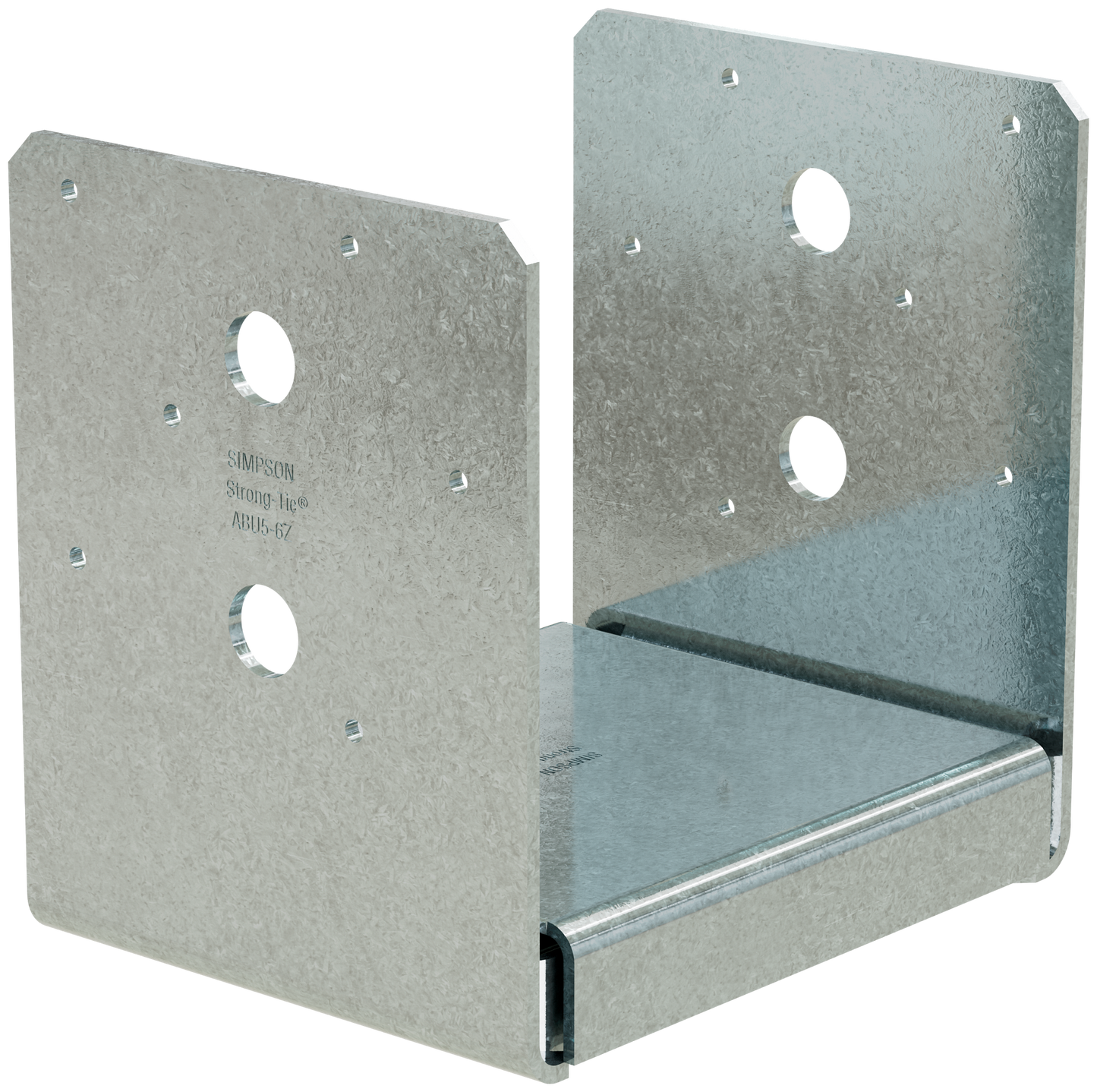 Simpson Strong-Tie ABU5-6Z ABU ZMAX® Galvanized Adjustable Standoff Post Base for 5-1/8 in. x 6 in. Engineered Lumber