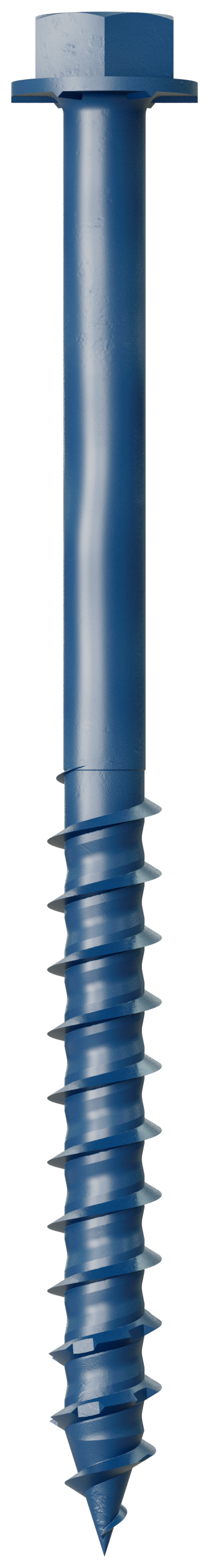 Simpson Strong-Tie TNT25314H Titen Turbo™ — 1/4 in. x 3-1/4 in. Hex-Head Concrete and Masonry Screw, Blue (100-Qty) (Pack of 4)