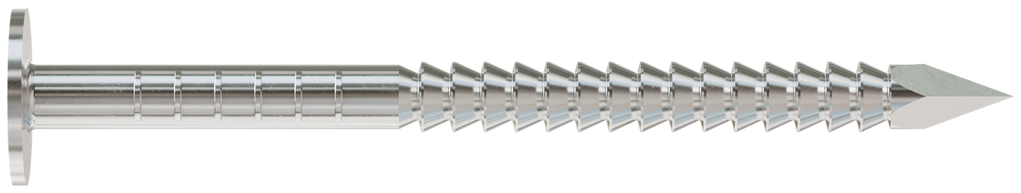 Simpson Strong-Tie S1010ARNB Roofing Nail, Annular Ring Shank — 3 in. x .131 in. Type 304 Stainless Steel (25 lb.)