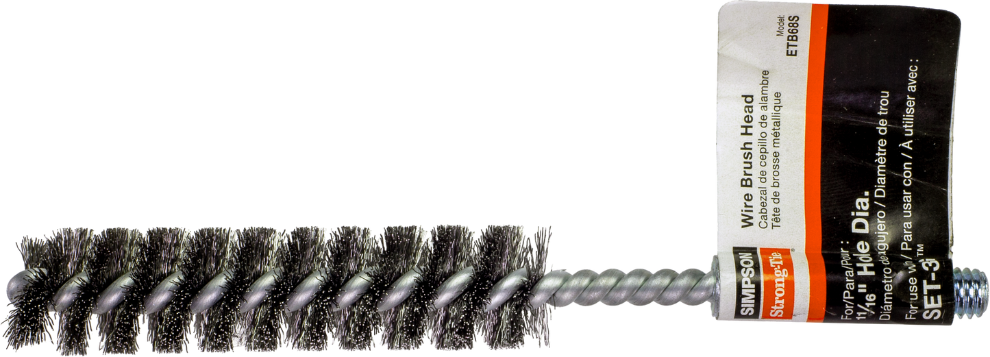 Simpson Strong-Tie ETB68S ETBS 11/16-in. Wire Hole-Cleaning Brush Head