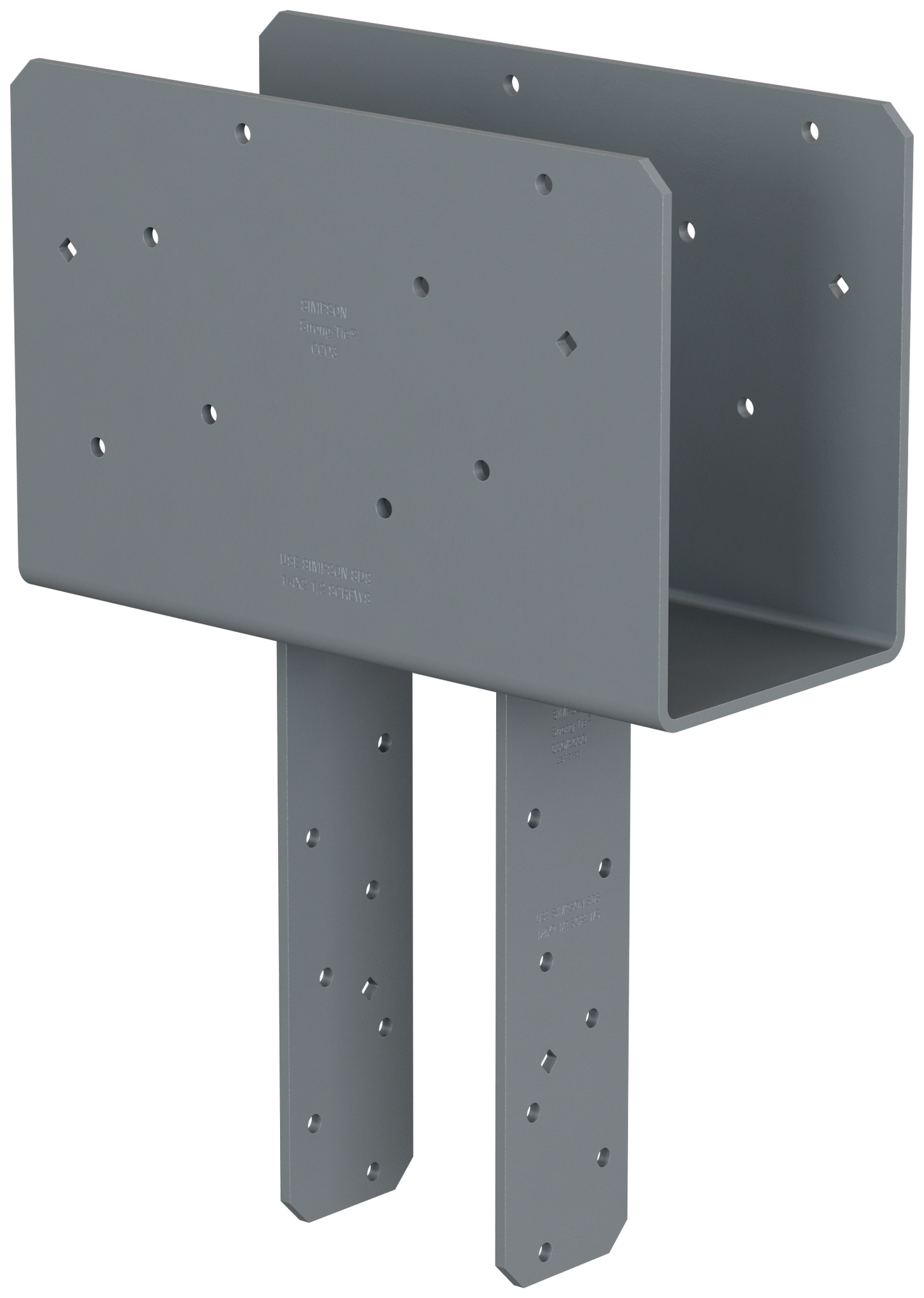 Simpson Strong-Tie CCQ4.62-3.62SDS CCQ™ Column Cap for Triple-2x Beam, 4x Post with Strong-Drive® SDS Screws