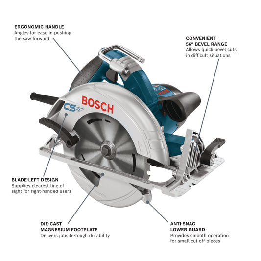 BOSCH CS10 7-1/4 In. Blade Right Circular Saw
