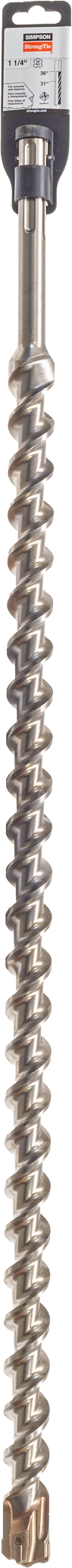Simpson Strong-Tie MDMX12536Q 1-1/4 in. x 36 in. SDS-max® Shank Quad-Head Drill Bit