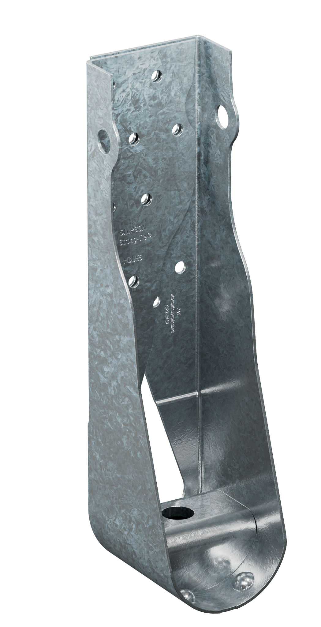 Simpson Strong-Tie HDUE5-SDS3HDG HDUE™ 11-5/16 in. Hot-Dip Galvanized Predeflected Holdown with Strong-Drive® SDS Screws (Pack of 15)