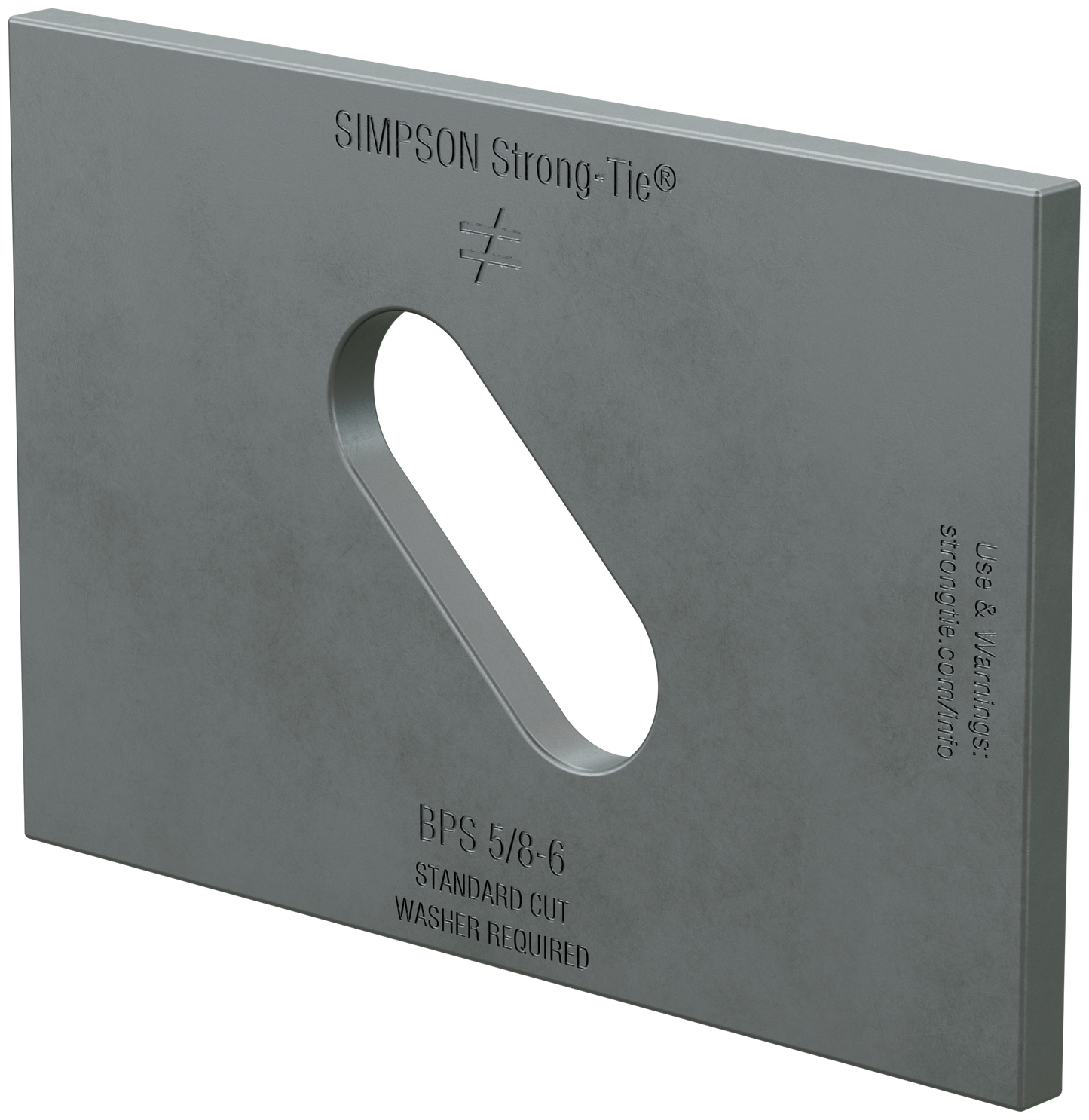 Simpson Strong-Tie BPS 5/8-6 BPS 3 in. x 4-1/2 in. Slotted Bearing Plate with 5/8 in. Bolt Dia. (Pack of 1000)