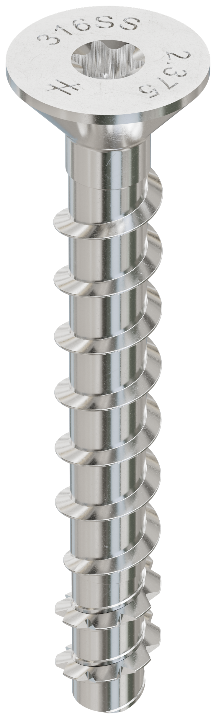 Simpson Strong-Tie THDC25238CS6SS Titen HD® 1/4 in. x 2-3/8 in. Type 316 SS Countersunk Head Heavy-Duty Screw Anchor (25-Qty) (Pack of 980)