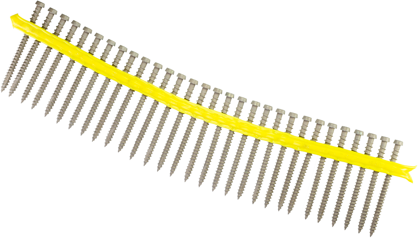 Simpson Strong-Tie DCU234SGR01 Deck-Drive™ DCU COMPOSITE Screw (Collated) — #10 x 2-3/4 in. Quik Guard® Gray 01 (1000-Qty) (Pack of 100)